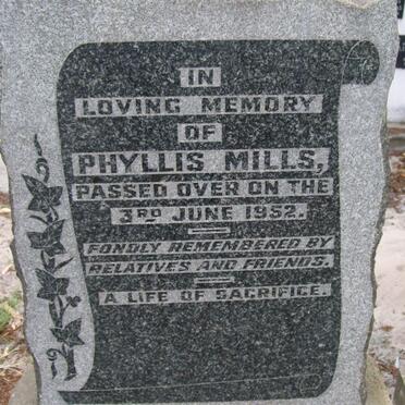 MILLS Phyllis -1952