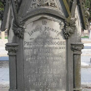 MINOGUE Patrick -1914 :: MINOGUE Bridget -1914 :: MINOGUE Michael R.
