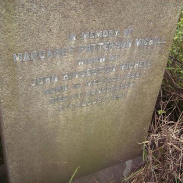 MICHELL Margaret Patterson 1855-1941