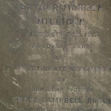 MILLIGAN Arthur Mawson -1917 :: BRUCE Grace Campbell -1940 :: BURTON Helen -1956