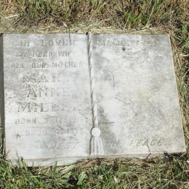 MILLER Mary Anne 1916-1976