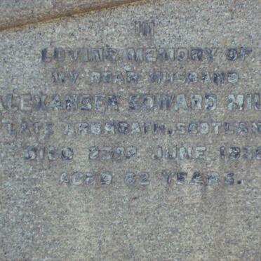 MILNE Alexander Edward  -1936 