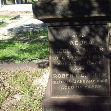 MILLS Jacoba Cecilia -1954 :: MILLS Robert E. -1944 