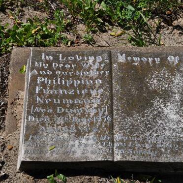 NEUMANN Philippina Franziene nee DUMINY -1956