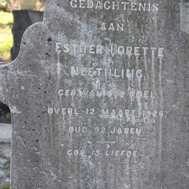 NEETHLING Esther Lorette nee VAN DER POEL -1926