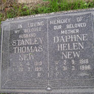 NEW Stanley Thomas 1919-1991 &amp; Daphne Helen 1918-1996