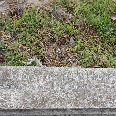 NEETHLING Johannes H. 1894-1917