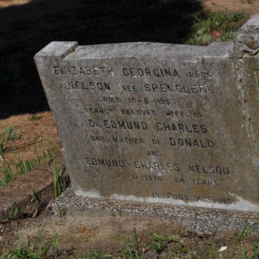 NELSON Edmund Charles -1976 &amp; Elizabeth Georgina SPENGLER -1953