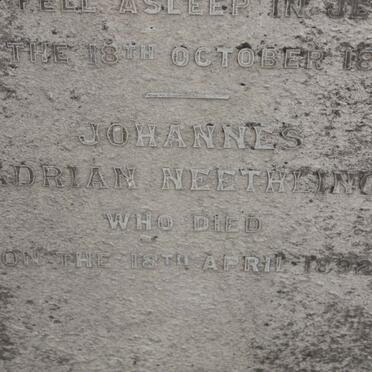 NEETHLING Johannes Adrian -1892 &amp; Eleonora LOUW -1895