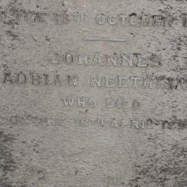 NEETHLING Johannes Adrian -1892