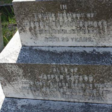 NIEKERK Mabel Olivia Savage, van -1900 :: VAN NIEKERK Jasper Savage - 1895