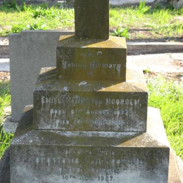 NOORDEN Emile Henri, van 187?-1915 &amp; Anastasia CROWLEY -1927