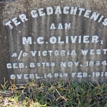 OLIVIER M.C. 1884-1919