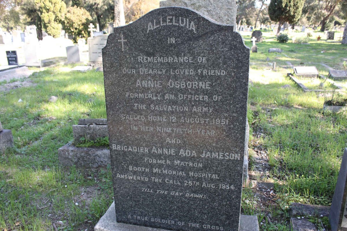 OSBORNE Annie -1951 :: JAMESON Annie Ada -1954