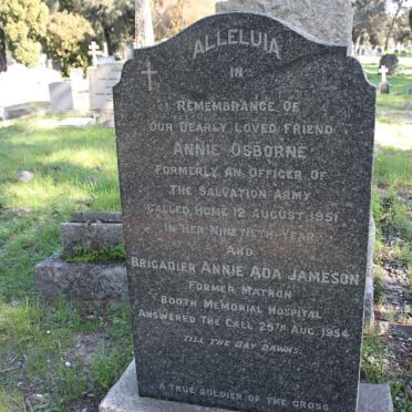 OSBORNE Annie -1951 :: JAMESON Annie Ada -1954