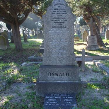 OSWALD John -1935 &amp; Christina -1913 :: OSWALD John -1915 :: OSWALD George -1918 :: OSWALD Ruth -1928