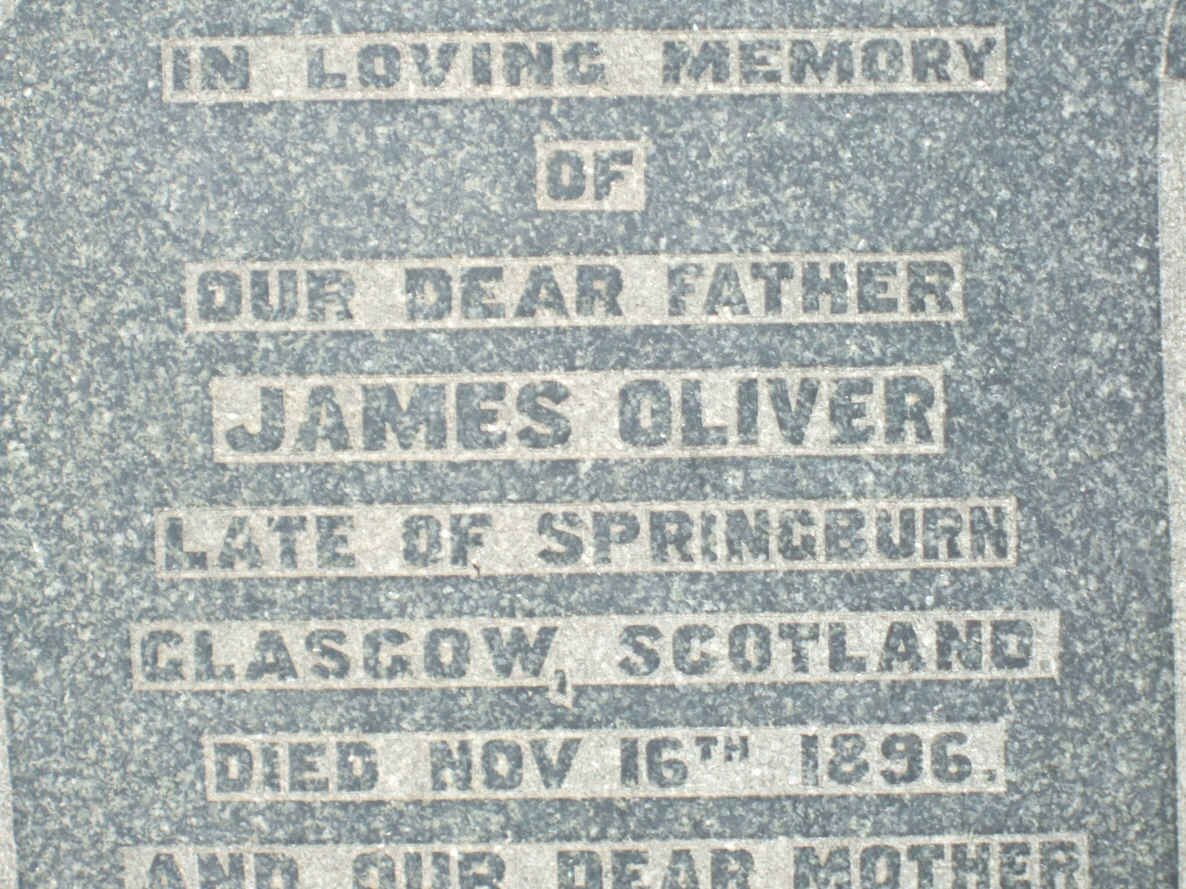 OLIVER James  -1896