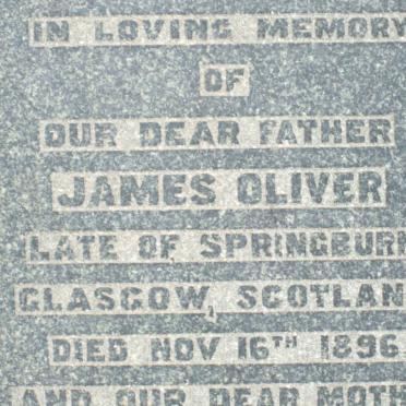 OLIVER James  -1896