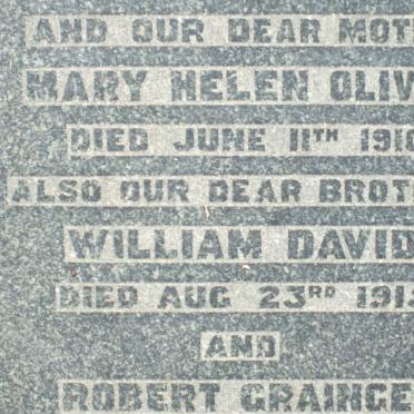 OLIVER Mary Helen -1910 :: OLIVER William David -1915