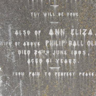 OLIVER Ann Eliza -1905