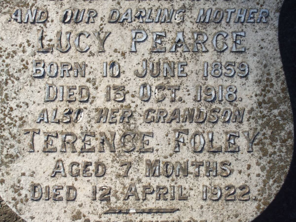 PEARCE Lucy 1859-1918 :: FOLEY Terence -1922