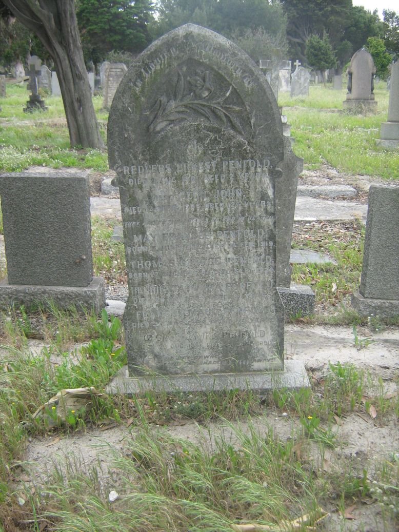 PENFOLD Redvers Ernest :: PENFOLD George John :: PENFOLD May Frances -1919 :: PENFOLD Thomas George -1924