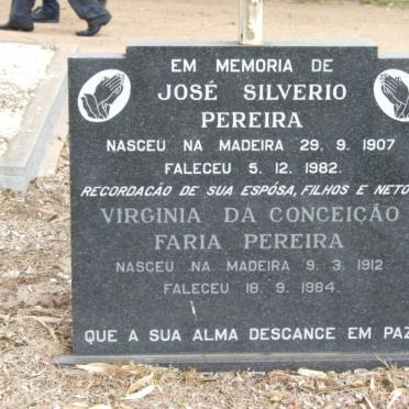 PEREIRA Jose Silverio 1907-1982 &amp; Virginia da Conceiçăo Faria 1912-1984