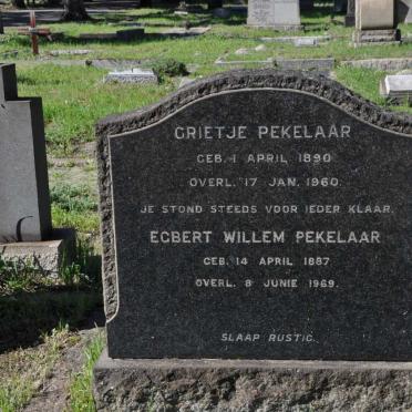 PEKELAAR Egbert Willem 1887-1969 &amp; Grietje 1890-1960