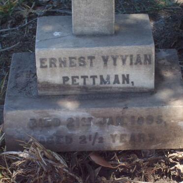 PETTMAN Ernest Vyvian -1895