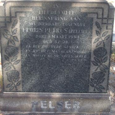 PELSER Floris Petrus -1954