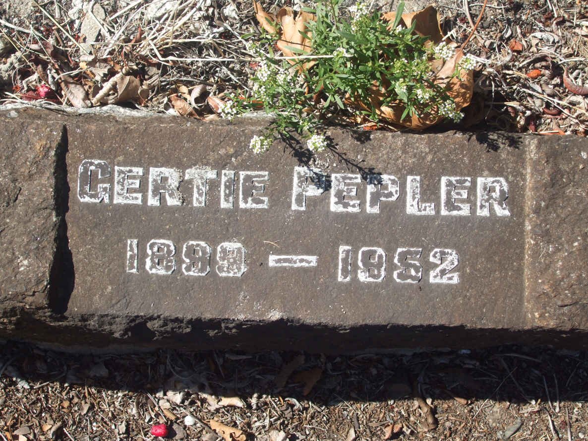 PEPLER Gertie 1899-1952