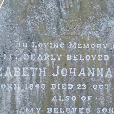 PETERS Elizabeth Johanna 1840-1899