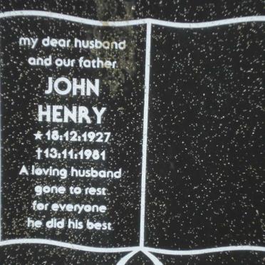 PHILLIPS John Henry 1927-1981