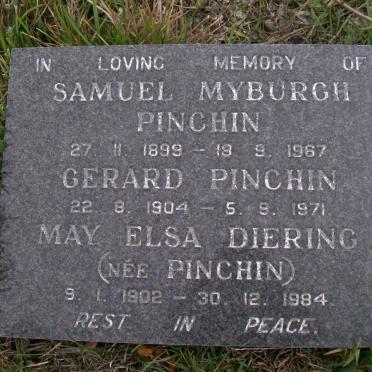 PINCHIN Samuel Myburgh 1899-1967 :: PINCHIN Gerard 1904-1971 :: DIERING May Elsa nee PINCHIN 1902-1984