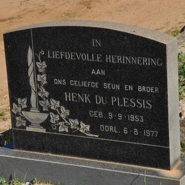PLESSIS Henk, du 1953-1977