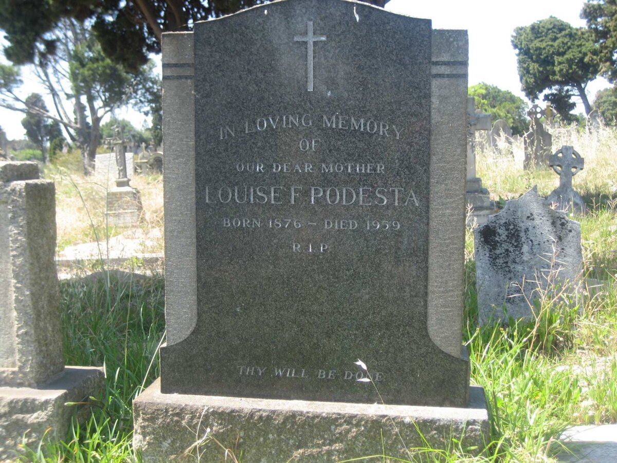 PODESTA Louise F. 1876-1959