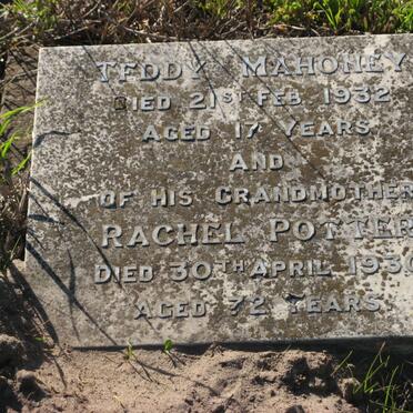 POTTER Rachel -1930 :: MAHONEY Teddy -1932