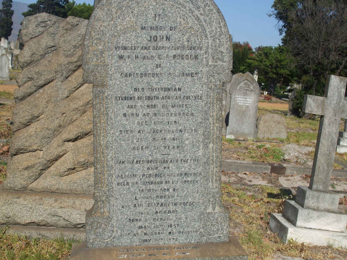 POCOCK John 1891-1913 :: POCOCK William Frederick Henry 1857-1922