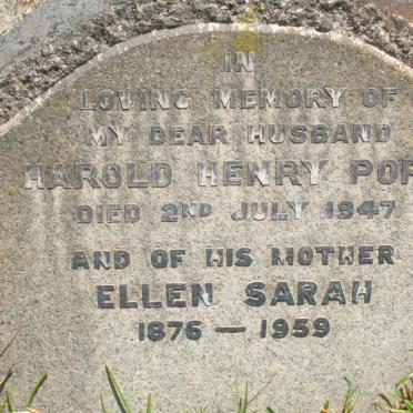 POPE Harold Henry -1947 :: POPE Ellen Sarah 1876-1959