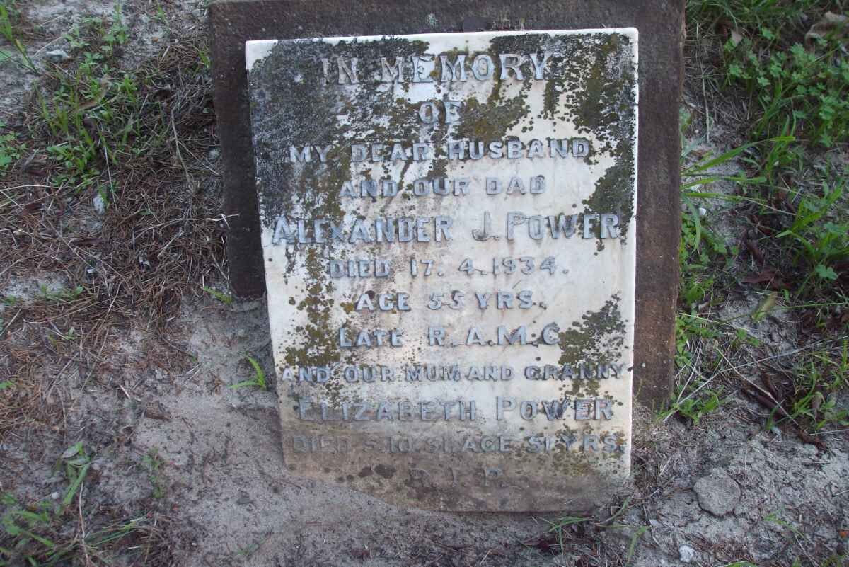 POWER Alexander J. -1934 &amp; Elizabeth