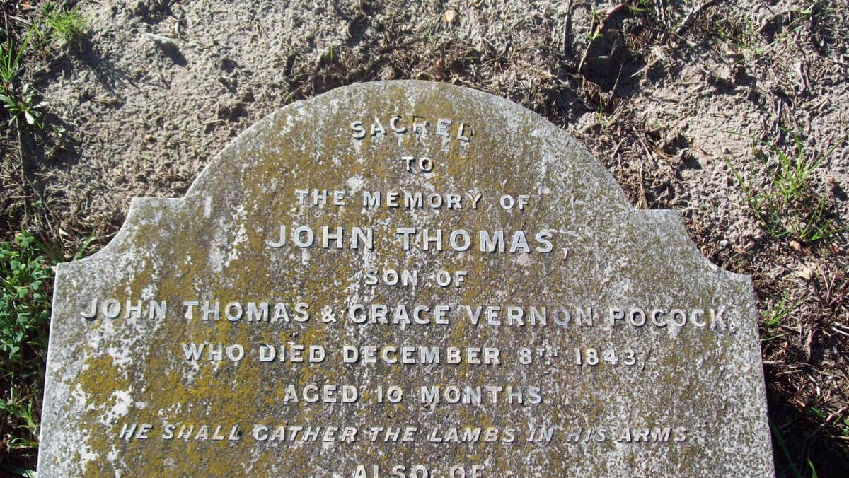 POCOCK John Thomas -1843