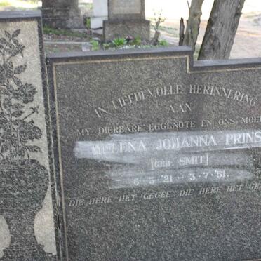 PRINS Helena Johanna nee SMIT 1921-1951