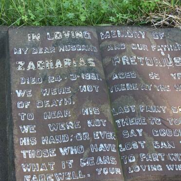 PRETORIUS Zacharias -1951