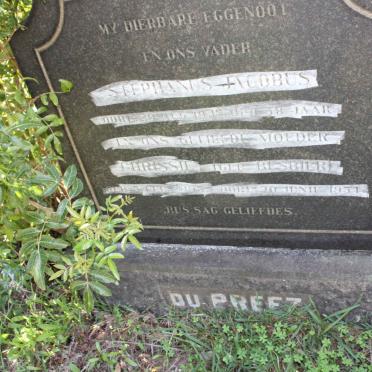 PREEZ Stephanus Jacobus, du -1947 &amp; Chrissie BESBIER 1893-1951