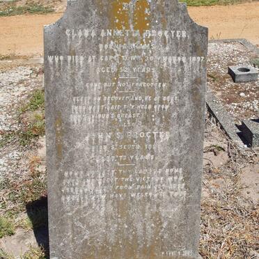 PROCTER John S. -1898 :: PROCTER Clara Annetta nee ABRAMS -1897