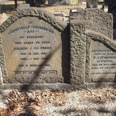 PREEZ Salmon J., du 1901-1954 :: DU PREEZ F.J. 1951-1953