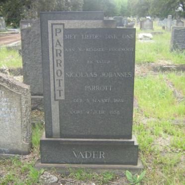 PARROTT Nicolaas Johannes 1885-1958