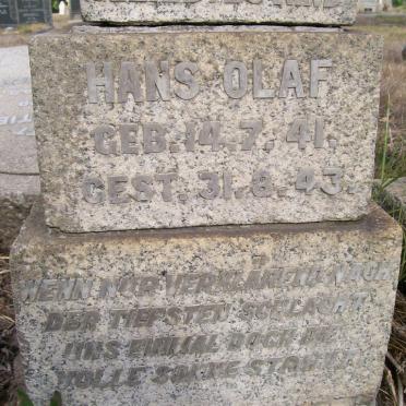 ROOSEBOOM Hans Olaf 1941-1943