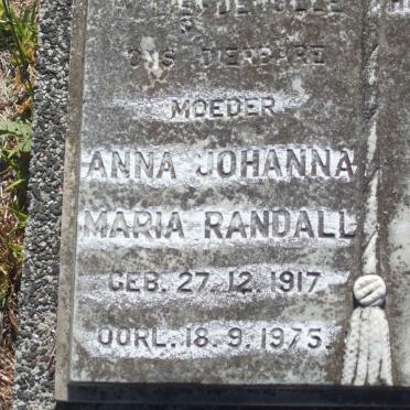 RANDALL Anna Johanna Maria 1917-1975