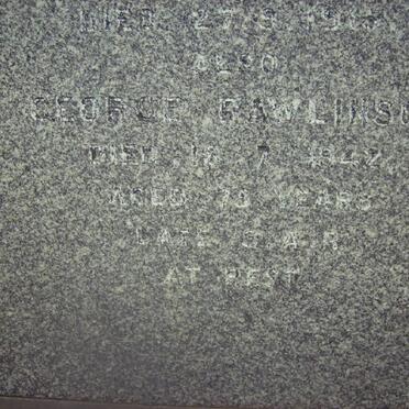 RAWLINSON George -1942